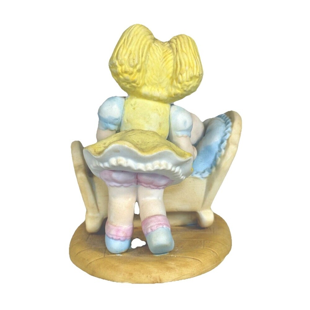 Xavier Roberts 1984 Cabbage Patch Figurine Getting Acquainted Baby Crib - Picture 2 of 8